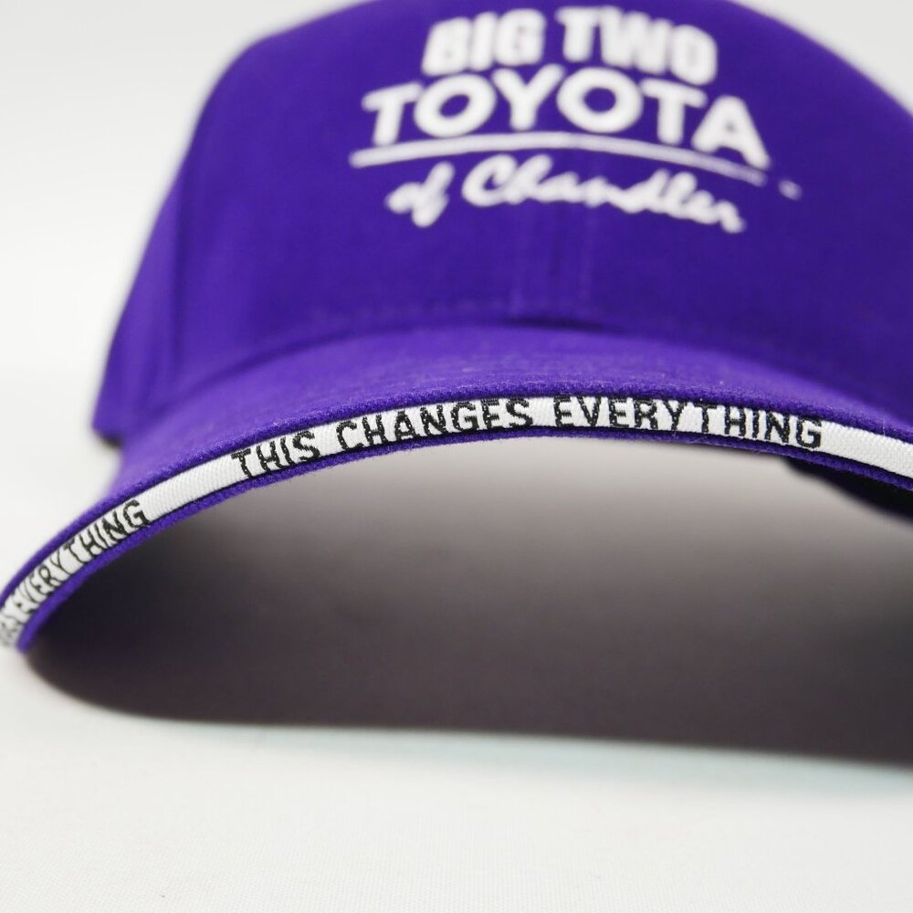 Big Two Toyota Of Chandler Purple Baseball Cap Adjustable By Regalos LLC NEW - Picture 2 of 5